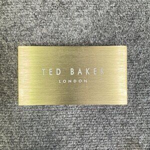 Ted Baker London Store Display Plaque Sign Brushed‎ Metallic Gold Retail